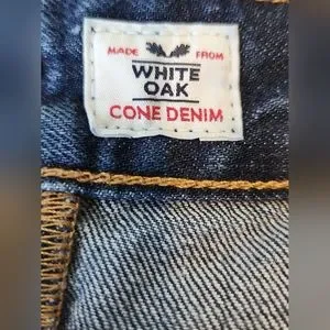 Jean Banana Republic Slim Skinny Taille 25P - Dark Wash Usé (Whiskered) - Occasion Très Bon État